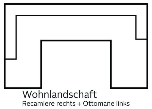 DOMO collection Wohnlandschaft Star, wahlweise mit Bettfunktion