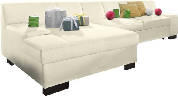 DOMO collection Ecksofa Norma, wahlweise mit Bettfunktion