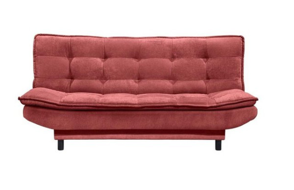 ED EXCITING DESIGN Schlafsofa, PATCH 2 Schlafsofa Schlafcouch Polstergarnitur 188 x 89 cm Rot